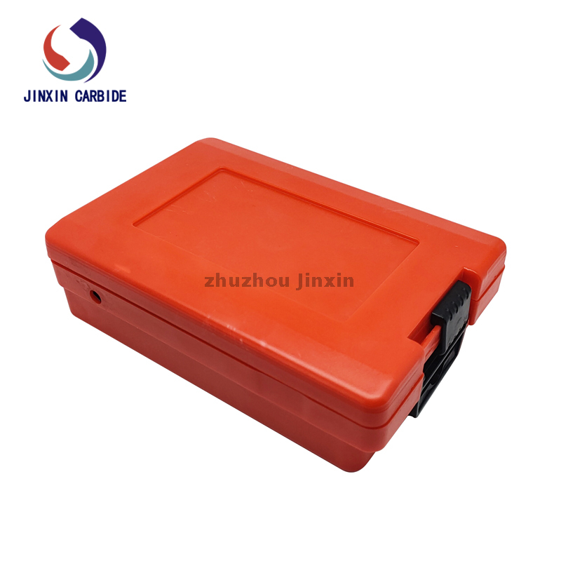 Vástago de 6 mm 10 piezas Juego de fresas rotativas de cangrejo de tungsteno con caja de herramientas roja