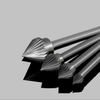 Forma de cono tipo J con rebabas rotativas de carburo de tungsteno de 60° grados